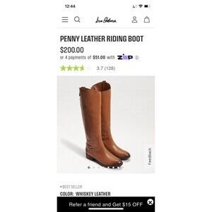 Sam Edelman Penny Womens brown leather Riding Boot Size 8.5